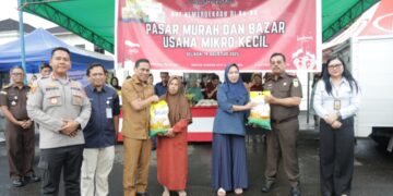 Stabilisasi Harga Pangan, Weny Gaib Apresiasi Pelaksanaan Pasar Murah Kejari Kotamobagu