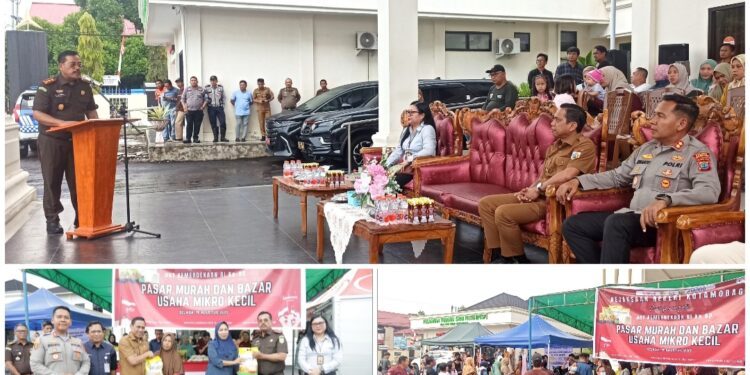 Gandeng Perum Bulog, Kejari Kotamobagu Gelar Pasar Murah dan Bazar UMKM