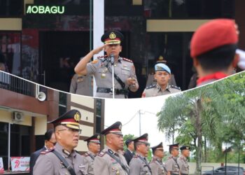 Dipimpin AKBP Irwanto, Polres Kotamobagu Gelar Upacara Peringatan Hari Juang Polri