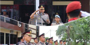 Dipimpin AKBP Irwanto, Polres Kotamobagu Gelar Upacara Peringatan Hari Juang Polri