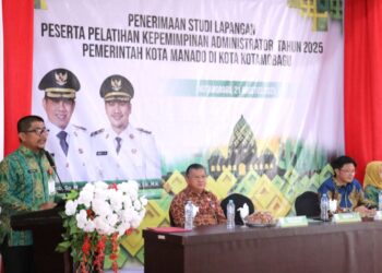 Studi Lapangan, Asisten III Pemkot Kotamobagu Sambut Kunjungan Peserta Pelatihan PKA Pemkot Manado