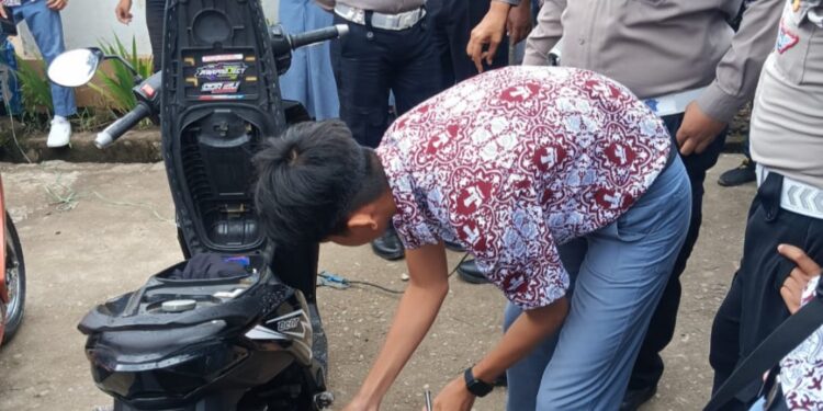 Gaung Zero Knalpot Brong, Satlantas Polres Kotamobagu Giatkan Sosialisasi dan Penindakan