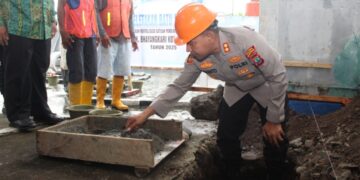 Revitalisasi, Kapolres Kotamobagu Letakkan Batu Pertama Pembangunan TK Bhayangkari