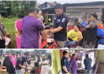 Wujud Kepedulian, Polres Kotamobagu Turunkan Tim Sidokkes di Lokasi Kebakaran Gogagoman