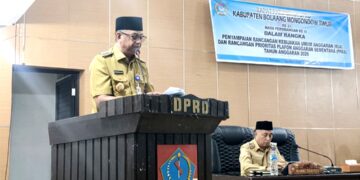 Hadiri Rapat Paripurna DPRD, Oskar Manoppo Sampaikan Rancangan KUA-PPAS 2026