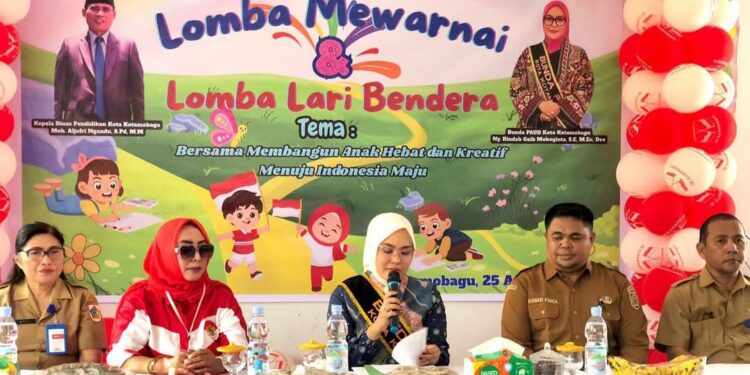 Bunda Paud Kotamobagu Buka Lomba Mewarnai Anak PAUD se Kecamatan Kotamobagu Selatan