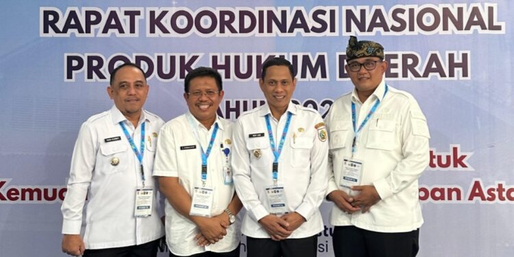 Dibuka Mendagri RI, Wali Kota Kotamobagu Hadiri Rakornas Produk Hukum Daerah