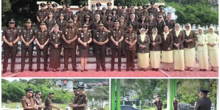 Jelang Harla Kejaksaan RI ke 80, Kejari Kotamobagu Gelar Ziarah ke TMP