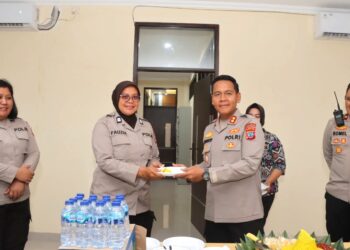 Dalam Kesederhanaan, Polres Kotamobagu Gelar Syukuran HUT Polwan ke-77