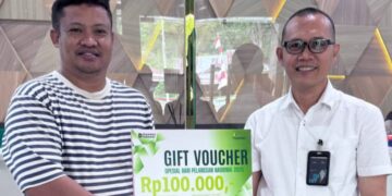 Semarak HPN 2025, Pegadaian Gorontalo Sapa Pelanggan dan Bagi Voucher Tabungan Emas