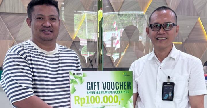 Semarak HPN 2025, Pegadaian Gorontalo Sapa Pelanggan dan Bagi Voucher Tabungan Emas