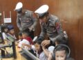 Polisi Sahabat Anak, Sat Lantas Polres Kotamobagu Edukasi Anak-anak TK Advent Pinasungkulan