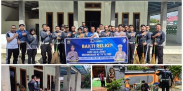 Sambut HUT Lalu Lintas ke-70, Satlantas Polres Kotamobagu Gelar Bakti Religi di Rumah Ibadah