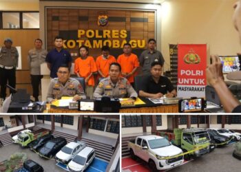 Polres Kotamobagu Ungkap Sindikat Penggelapan Mobil Lintas Kota dengan Modus KTP Palsu