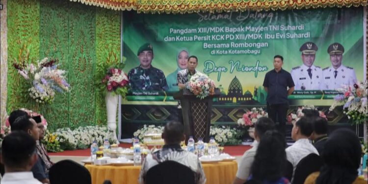 Penuh Keakraban, Wali Kota Kotamobagu Sambut Kunjungan Pangdam XIII Merdeka