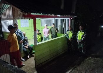 Tinjut Surat Edaran Gubernur, Personil Kodim 1303/Bolmong Galakkan Patroli Siskamling