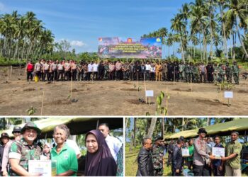 Jelang HUT Ke 80 TNI, Kodim 1303/Bolmong Gelar Penanaman Mangrove