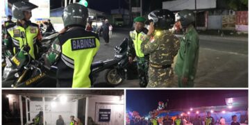 Personil Kodim 1303/Bolmong dan Koramil Jajaran Giatkan Patroli Kolaboratif di Titik Rawan Kamtibmas