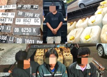 Modus Operandi Barcode dan Pelat Palsu, Tersangka Penimbunan BBM Diamankan Satreskrim Polres Kotamobagu