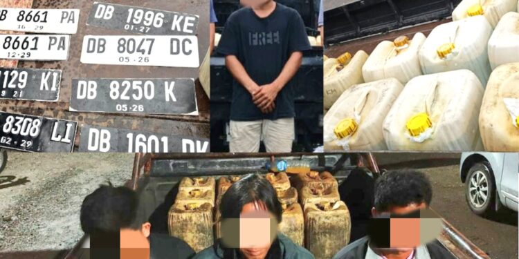 Modus Operandi Barcode dan Pelat Palsu, Tersangka Penimbunan BBM Diamankan Satreskrim Polres Kotamobagu