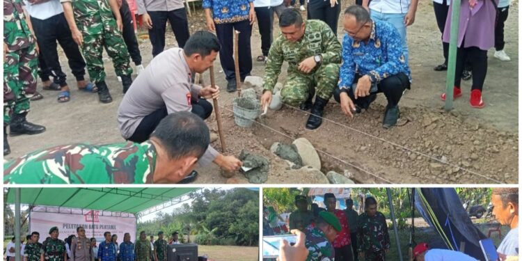 Dihadiri Dandim 1303/Bolmong, Ground Breaking Pembangunan KDKMP Serentak di Tiga Wilayah