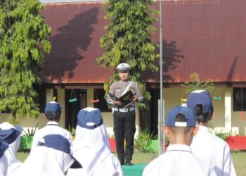 Police Goes to School, Satlantas Polres Kotamobagu Sampaikan Pesan Edukatif