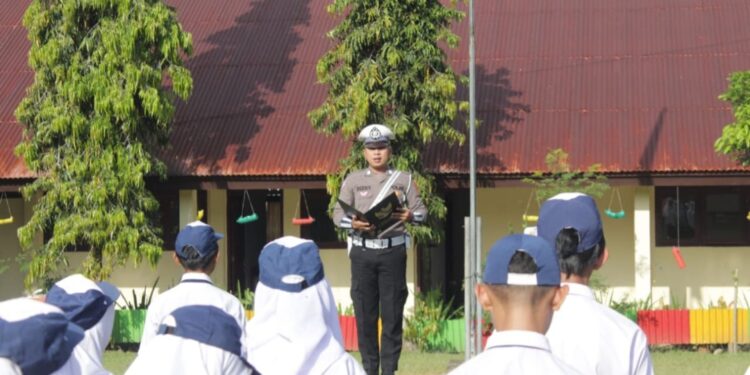 Police Goes to School, Satlantas Polres Kotamobagu Sampaikan Pesan Edukatif