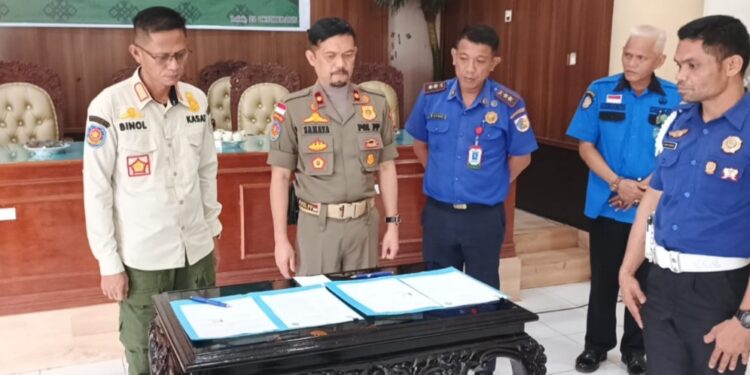 Penanganan Kebakaran Wilayah Perbatasan, Pemkot Kotamobagu dan Pemkab Bolmong Perkuat Jalinan Kerja Sama