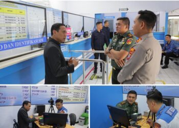 Wujud Soliditas Forkopimda, Kapolres Dampingi Langsung Walikota dan Dandim Urus SIM