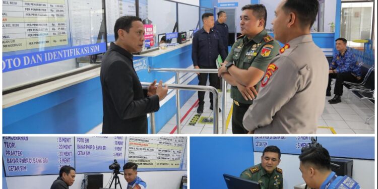 Wujud Soliditas Forkopimda, Kapolres Dampingi Langsung Walikota dan Dandim Urus SIM