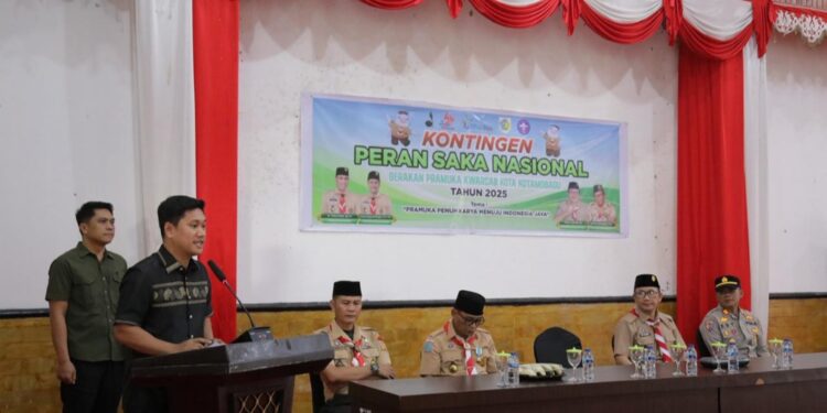 Ikuti Kegiatan Peran Saka 2025, Kontingen Kwarcab Pramuka Kotamobagu Resmi Dilepas Wakil Wali Kota