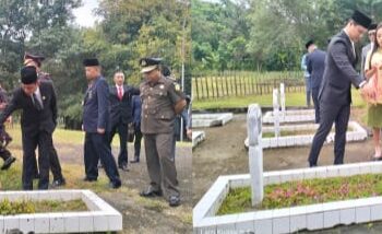 Rangkaian Peringatan Hari Pahlawan, Weny-Rendy Ziarah ke TMP Kotamobagu