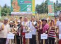 Wujud Dukungan Program Ketahanan Pangan, Kapolres Kotamobagu Hadiri Panen Jagung Petani Desa Lolayan