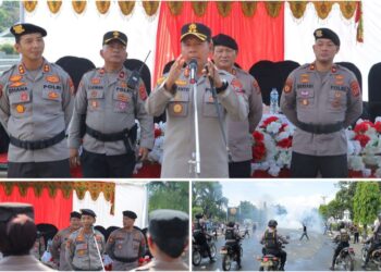 Komitmen Jaga Kamtibmas, Polda Sulut Gelar Latihan Dalmas Rayonisasi di Kotamobagu