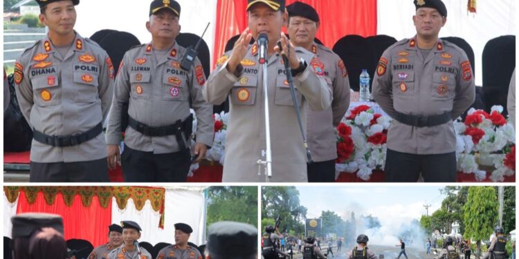 Komitmen Jaga Kamtibmas, Polda Sulut Gelar Latihan Dalmas Rayonisasi di Kotamobagu