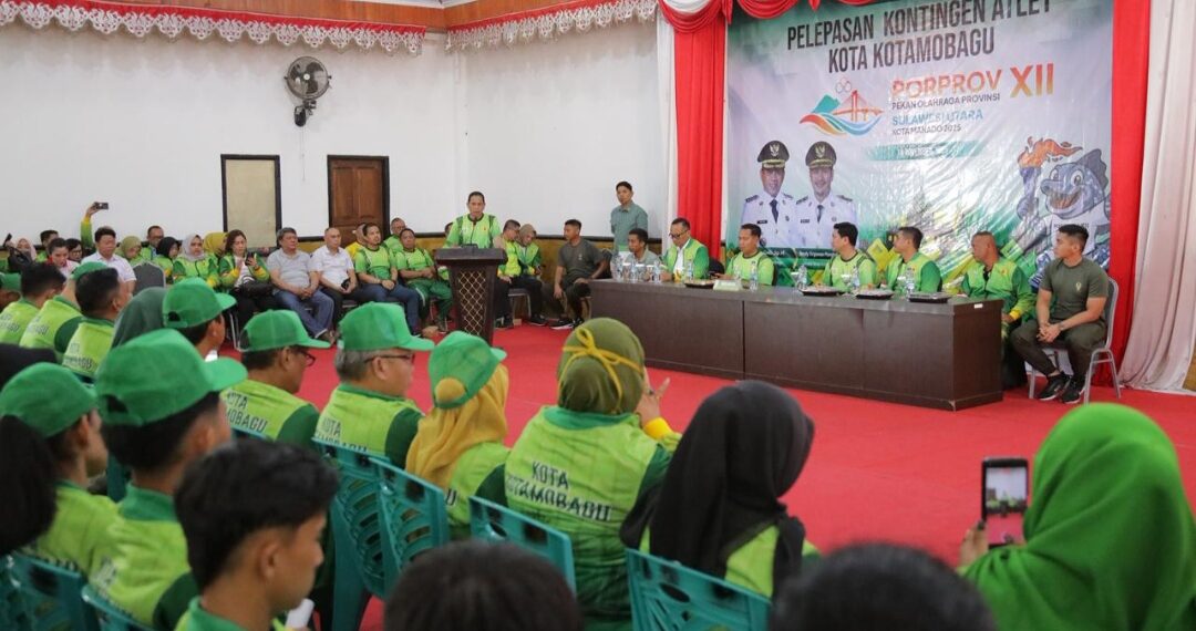 Siap Berlaga di Porprov Sulut, Kontingen Kotamobagu Resmi Dilepas Wali Kota