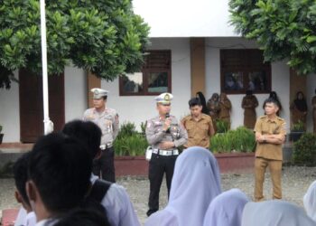 Sasar Kalangan Pelajar, Satlantas Sosialisasikan Ops Zebra Samrat 2025 di SMA Negeri 2 Kotamobagu
