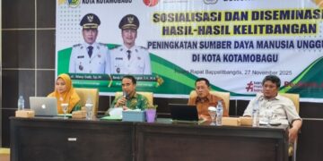 Tingkatkan SDM Unggul, Pemkot Kotamobagu Gelar Sosialisasi dan Diseminasi Hasil Kelitbangan