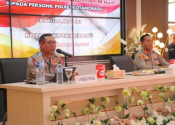 Kunker ke Polres Kotamobagu, Wakapolda Sulut Tekankan Penguatan Kinerja Personil