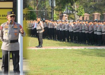 Pimpin Apel Pagi, Wakapolda Sulut Apresiasi Kinerja Personel Polres Kotamobagu
