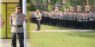 Pimpin Apel Pagi, Wakapolda Sulut Apresiasi Kinerja Personel Polres Kotamobagu