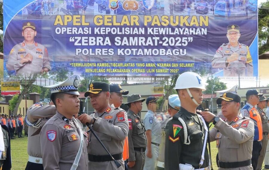 Ops Zebra Samrat 2025 Resmi Dimulai, Kapolres Kotamobagu Pimpinan Apel Kesiapan Pasukan