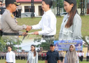 Bentuk Apresiasi, AKBP Irwanto Serahkan Hadiah Pemenang Lomba Menulis Feature