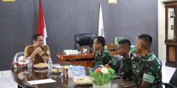 Weny Gaib Sambut Hangat Kunjungan Danyon Yonif TP 868/Bantong Sakti