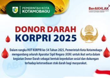 Maknai HUT KORPRI ke 54, Besok Pemkot Kotamobagu Gelar Baksos Donor Darah