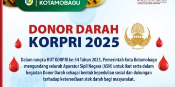 Maknai HUT KORPRI ke 54, Besok Pemkot Kotamobagu Gelar Baksos Donor Darah