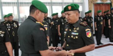 Sertijab Dandim 1303/Bolmong, Letkol Inf Manase Lomo Gantikan Letkol Fahmil Harris