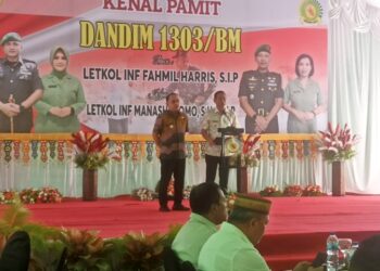 Hadiri Pisah Sambut Dandim 1303/Bolmong, Weny Gaib Sampaikan Kesan Mendalam