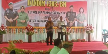 Hadiri Pisah Sambut Dandim 1303/Bolmong, Weny Gaib Sampaikan Kesan Mendalam