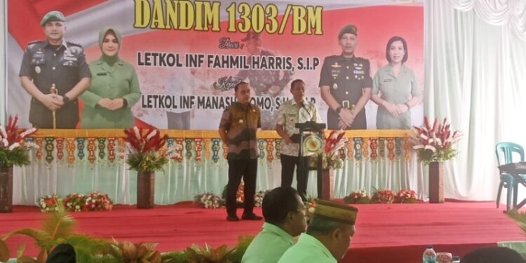 Hadiri Pisah Sambut Dandim 1303/Bolmong, Weny Gaib Sampaikan Kesan Mendalam